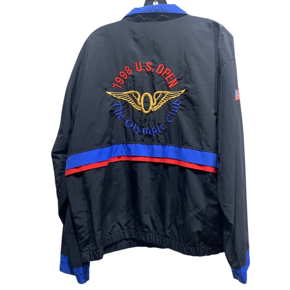 1998 US Open The Olympic Club Track Jacket Windbreaker Blue Red Black L - Picture 2 of 9